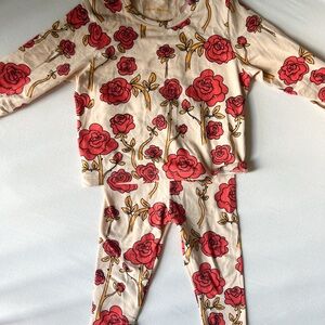 Mini Rodini Roses AOP Set